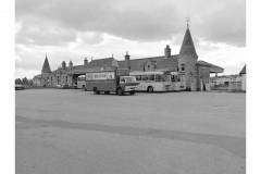 Aboyne Station square from the north 1974