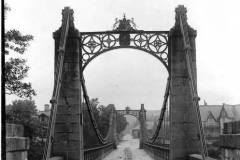 Suspension Bridge     1830  looking north.                 .GWW